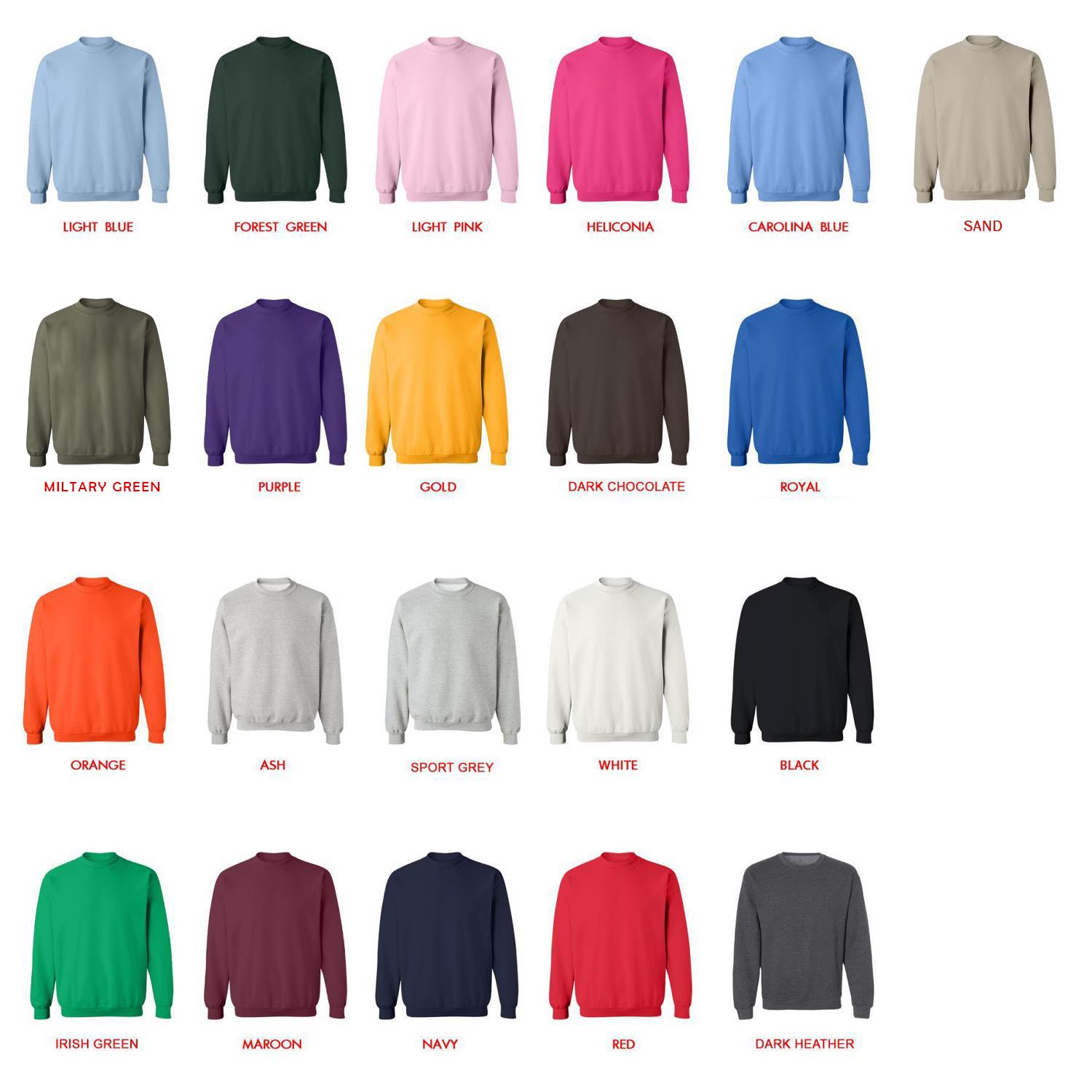 sweatshirt color chart - Apothecary Diaries Store